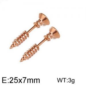 SS Rose Gold-Plating Earring - KE95514-WGLN