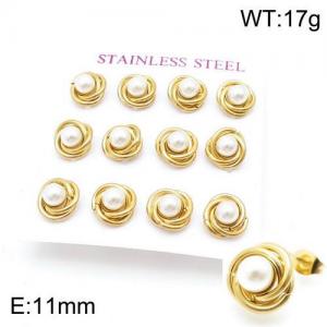 SS Gold-Plating Earring - KE95564-HR