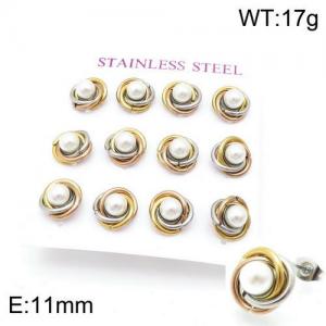 SS Gold-Plating Earring - KE95565-HR