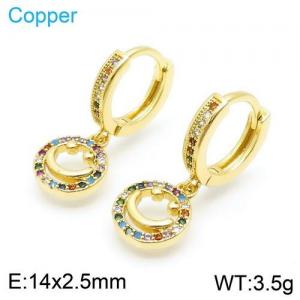 Copper Earring - KE95619-TJG