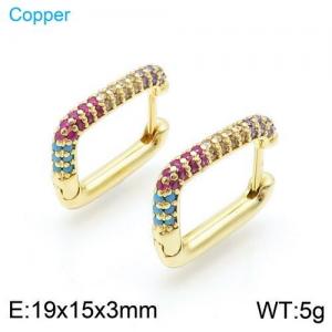 Copper Earring - KE95767-TJG