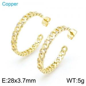 Copper Earring - KE95784-TJG