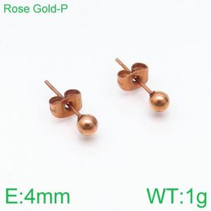 SS Rose Gold-Plating Earring - KE96252-Z