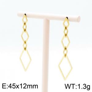 SS Gold-Plating Earring - KE96628-K