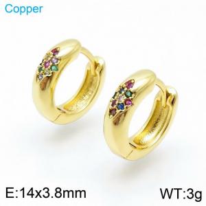 Copper Earring - KE96848-TJG