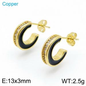 Copper Earring - KE96859-TJG