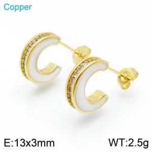 Copper Earring - KE96861-TJG