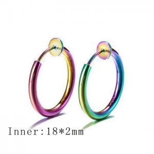 SS Colorful Plating Earring - KE97099-WGLH