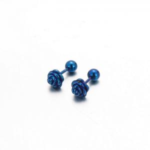 Stainless Steel Blue-plating Earring - KE97310-WGHW