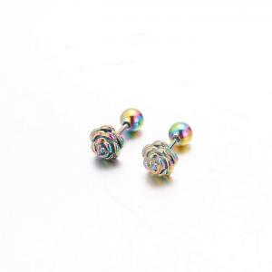 SS Colorful Plating Earring - KE97311-WGHW