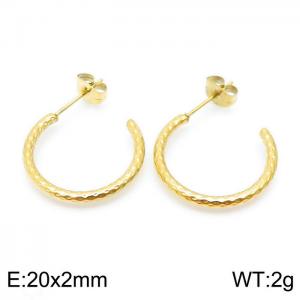SS Gold-Plating Earring - KE98649-KFC