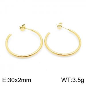 SS Gold-Plating Earring - KE98659-KFC
