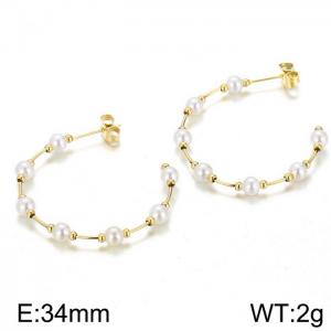 Stainless Steel Earring - KE98853-K