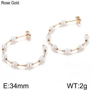 Stainless Steel Earring - KE98854-K