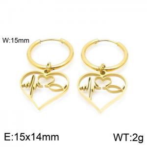 SS Gold-Plating Earring - KE98930-Z