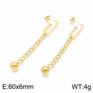 SS Gold-Plating Earring - KE99156-KLX