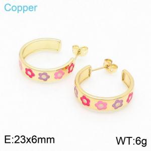 Copper Earring - KE99157-TJG