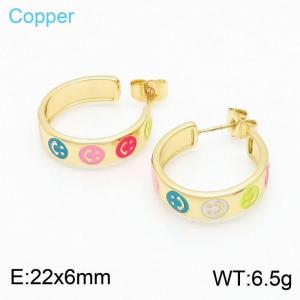 Copper Earring - KE99159-TJG