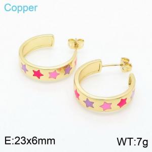 Copper Earring - KE99161-TJG