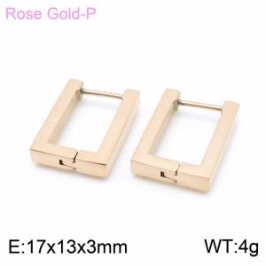 SS Rose Gold-Plating Earring - KE99184-KFC
