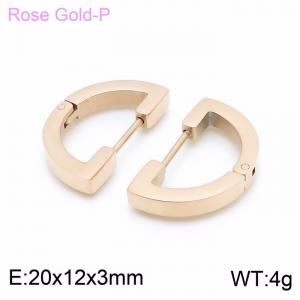 SS Rose Gold-Plating Earring - KE99187-KFC
