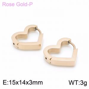 SS Rose Gold-Plating Earring - KE99190-KFC