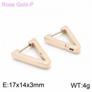 SS Rose Gold-Plating Earring - KE99195-KFC