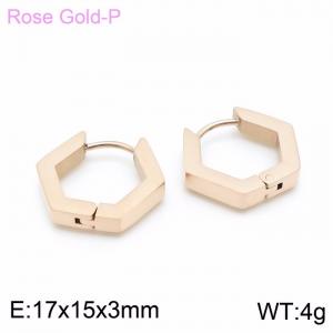 SS Rose Gold-Plating Earring - KE99197-KFC