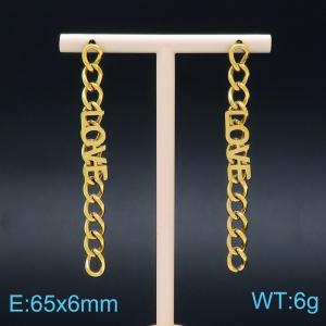 SS Gold-Plating Earring - KE99346-KLX