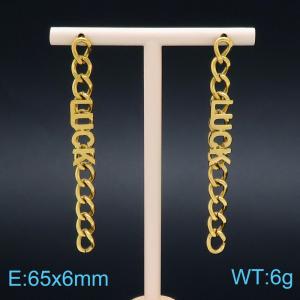 SS Gold-Plating Earring - KE99350-KLX