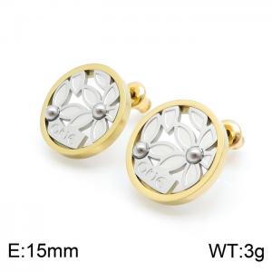 SS Gold-Plating Earring - KE99352-KC