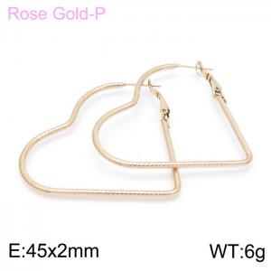 SS Rose Gold-Plating Earring - KE99591-KFC
