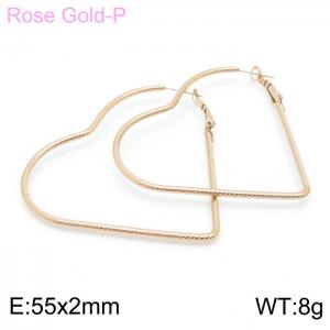 SS Rose Gold-Plating Earring - KE99596-KFC
