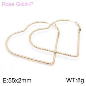 SS Rose Gold-Plating Earring - KE99600-KFC