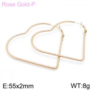 SS Rose Gold-Plating Earring - KE99600-KFC