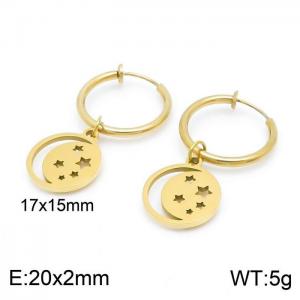 SS Gold-Plating Earring - KE99741-Z