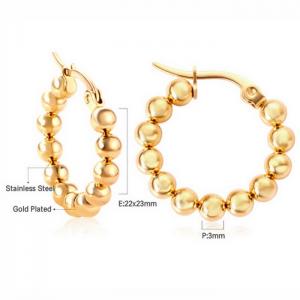 SS Gold-Plating Earring - KE99814-WGAS