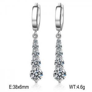 Sterling Silver Earring - KFE1184-WGBF