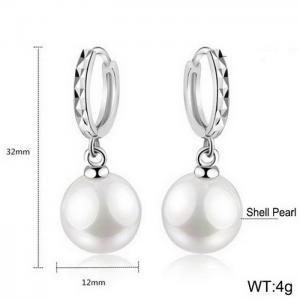 Sterling Silver Earring - KFE1189-WGBF