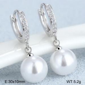 Sterling Silver Earring - KFE1195-WGBF