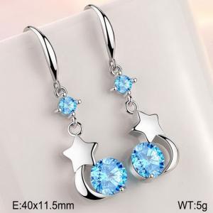 Sterling Silver Earring - KFE1197-WGBF