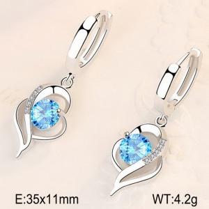 Sterling Silver Earring - KFE1199-WGBF