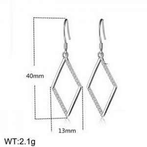 Sterling Silver Earring - KFE1202-WGBF