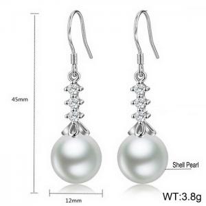 Sterling Silver Earring - KFE1206-WGBF