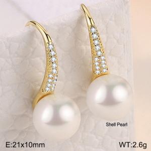 Sterling Silver Earring - KFE1208-WGBF