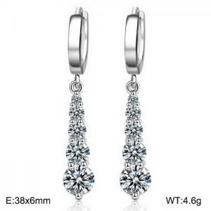 Sterling Silver Earring - KFE1209-WGBF