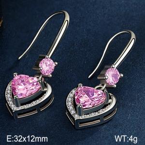 Sterling Silver Earring - KFE1212-WGBF