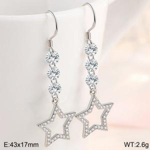 Sterling Silver Earring - KFE1216-WGBF