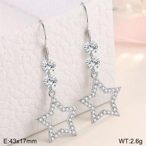 Sterling Silver Earring - KFE1217-WGBF