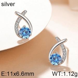 Sterling Silver Earring - KFE1228-WGJH